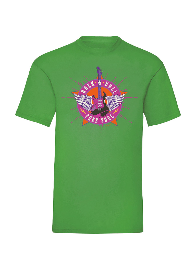 T-shirt Rock Guitar - Green