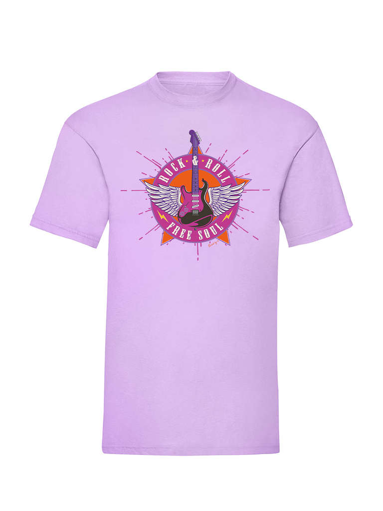 T-shirt Rock Guitar - Lilac