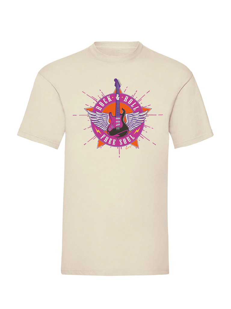T-shirt Rock Guitar - Offwhite